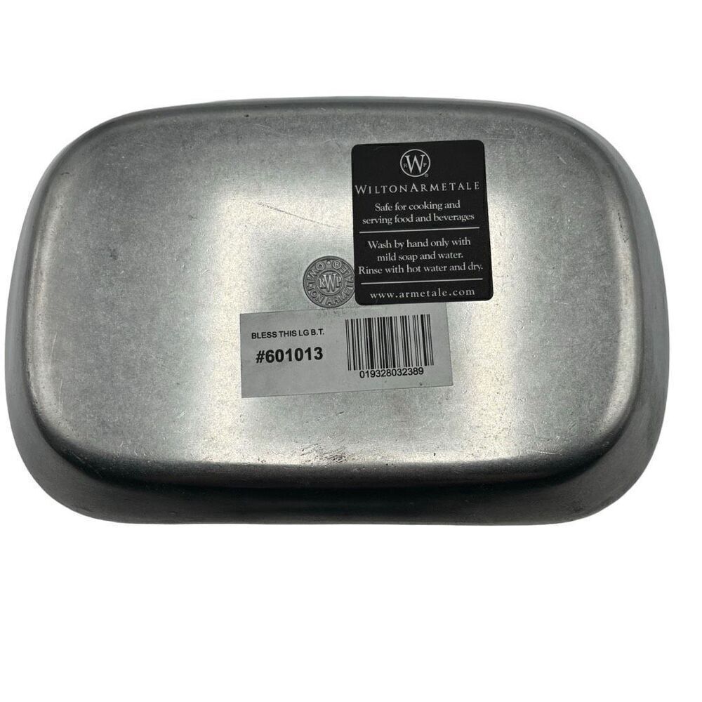Wilton Armetale Vintage Pewter Bread Tray‎ "Give Us This Day Our Daily Bread” - Picture 2 of 6